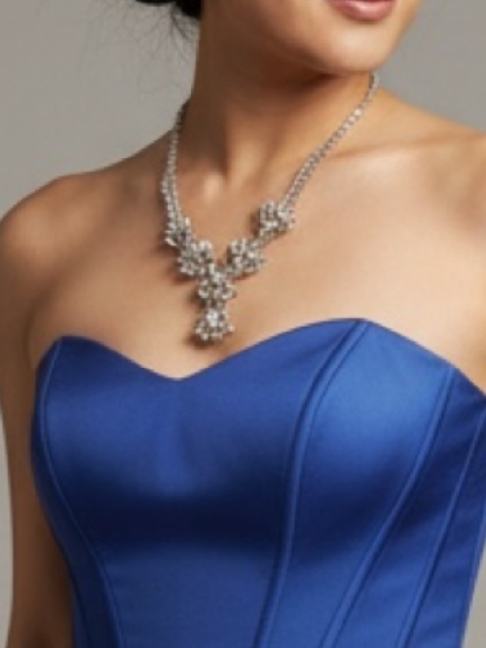 Vintage 90s rhinestone statementnecklace Formal Prom special occasion Bridgerton